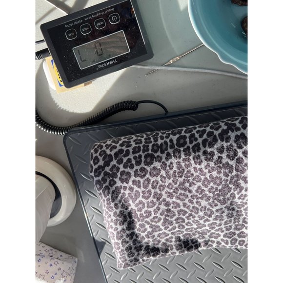 J. Jill Leopard Long Sleeve Sweater Top Womens L Crewneck Cotton Blend Gray - Picture 8 of 8